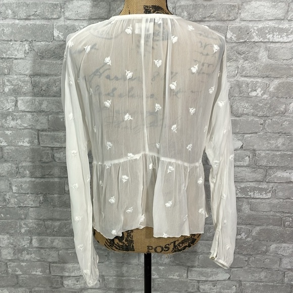 Wilfred Faux Wrap Sheer Blouse - Picture 4 of 7